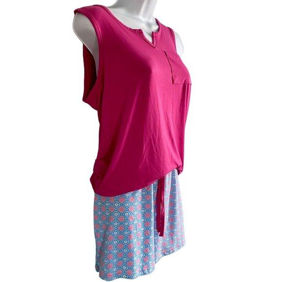 Ink+Ivy Womens Sleepwear Set Women's Small Pink Tank Floral Shorts NEW - Picture 6 of 13